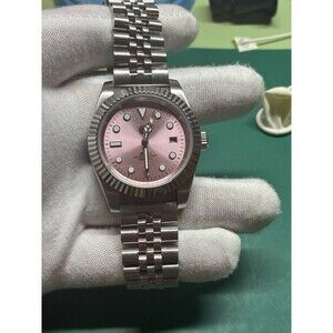 Midnight Bear Watch Co. 39mm Swiss Quartz  Wrist Watch Jubilee Bracelet Date